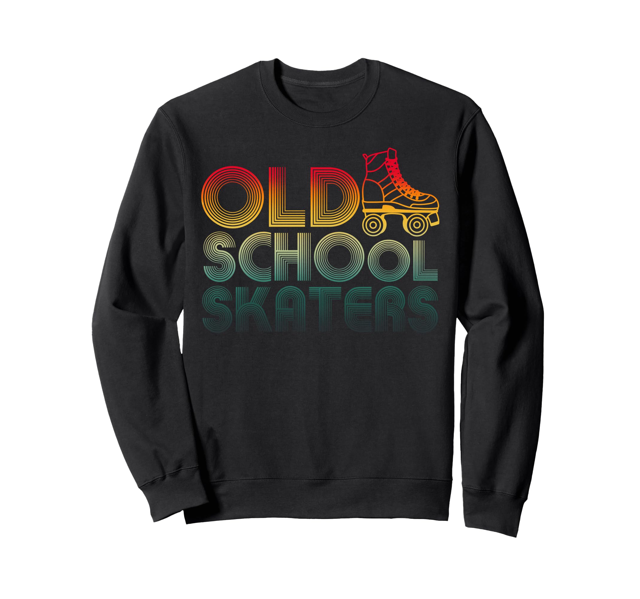 Roller Skates Old School Derby Sweatshirt - Casual Everyday Wear Men Women - T-Shirt, Sweatshirt, Hoodie
