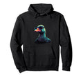 Funny Duck Vaporwave Aesthetic Animal Hoodie - Novelty Apparel for Adults - T-Shirt, Sweatshirt, Hoodie