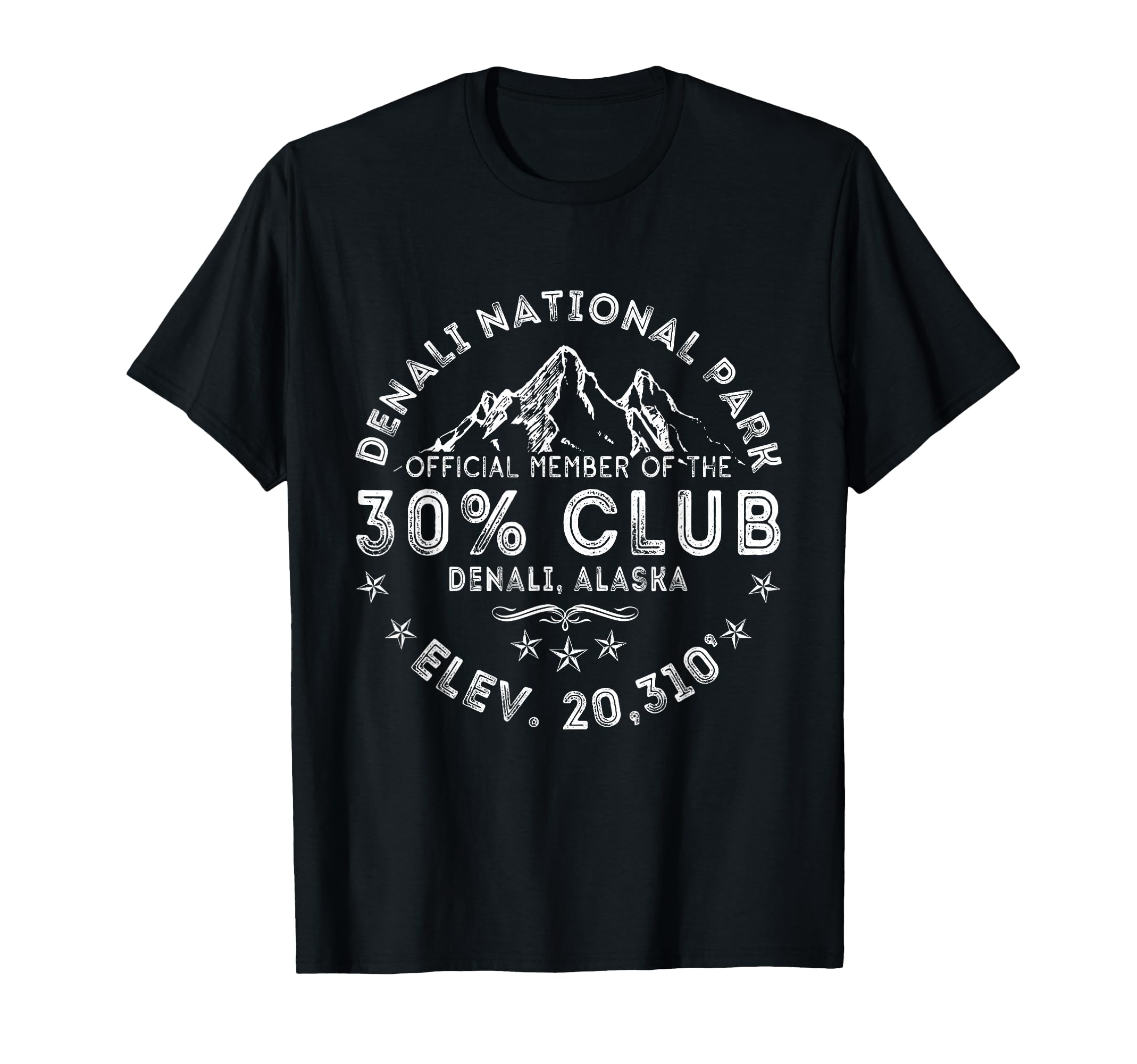 Denali 30 Club Alaska National Park T-Shirt - Custom Art Print for Adults - T-Shirt, Sweatshirt, Hoodie