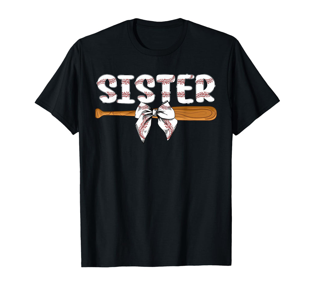 Baseball Sister Proud Sister T-Shirt - Aesthetic Graphic for Adults - T-Shirt, Sweatshirt, Hoodie