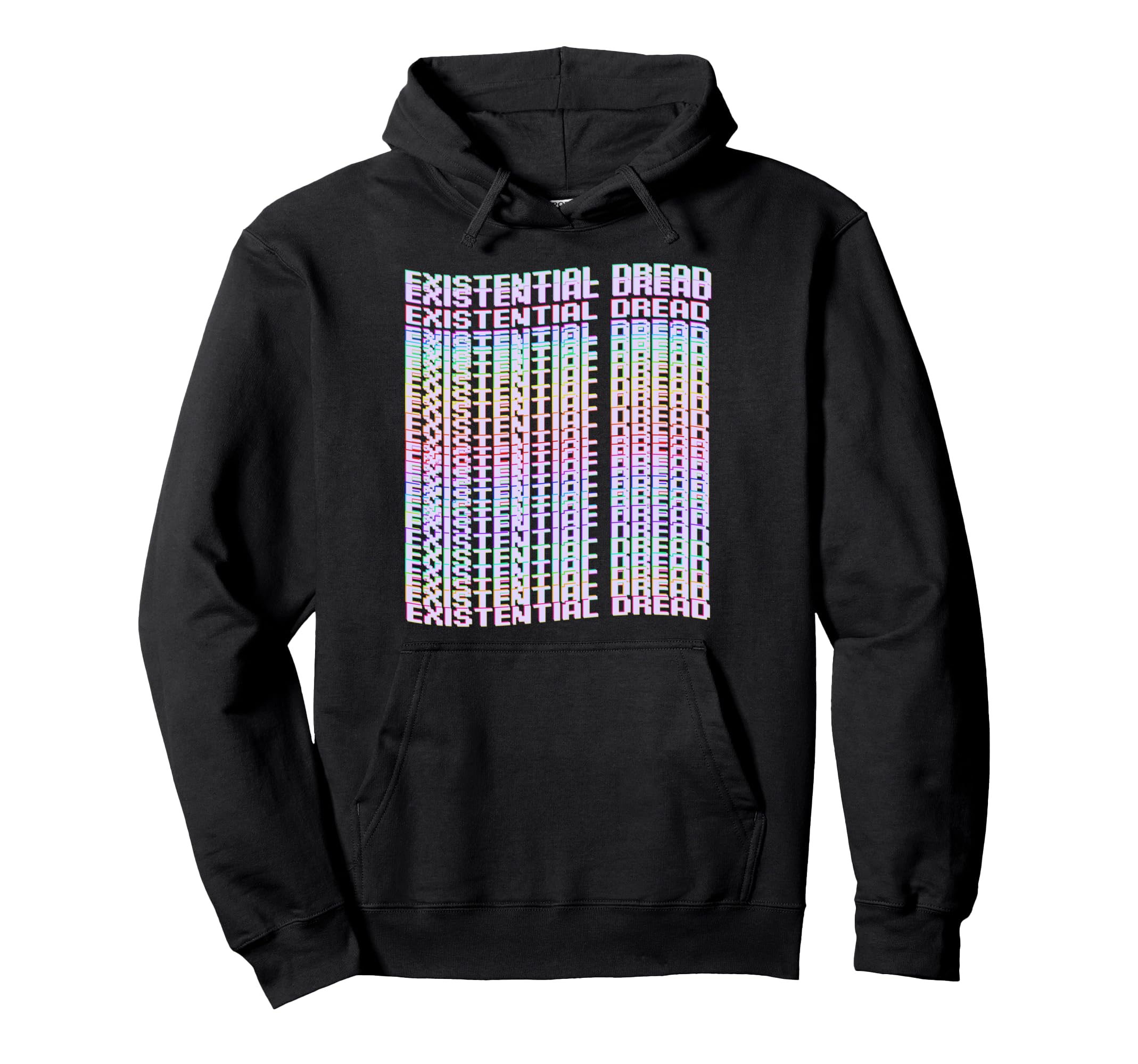 Existential Dread Vaporwave Hoodie - Fun Novelty Design Men Women - T-Shirt, Sweatshirt, Hoodie