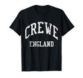 Crewe England 70S College Sports T-Shirt - Novelty Apparel Unisex - T-Shirt, Sweatshirt, Hoodie
