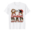 Baseball Dad Happy Fathers Day Wife T-Shirt - Aesthetic Graphic Men Women - T-Shirt, Sweatshirt, Hoodie