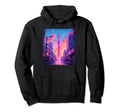 Vaporwave Aesthetic Japanese Skytree Hoodie - Fun Novelty Design Unisex - T-Shirt, Sweatshirt, Hoodie