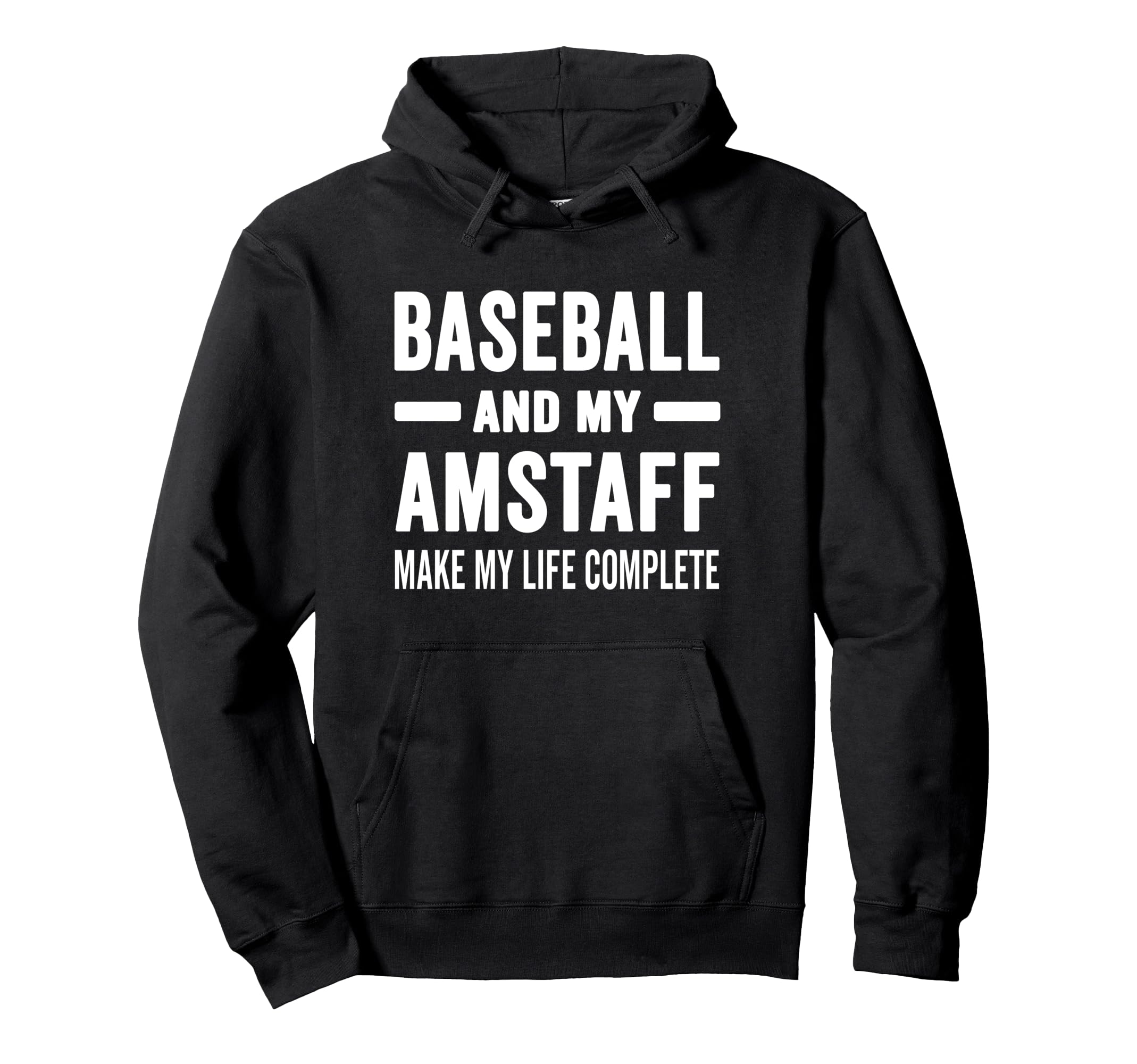 Baseball And My Amstaff Mama Dog Hoodie - Streetwear Style for Adults - T-Shirt, Sweatshirt, Hoodie