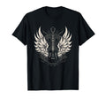 Electric Guitar Angel Wings Gift T-Shirt - Aesthetic Graphic Men Women - T-Shirt, Sweatshirt, Hoodie