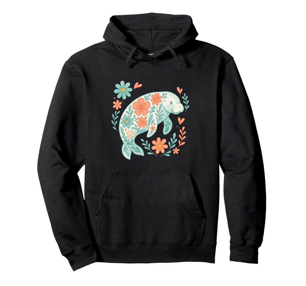Boho Manatee Hoodie - Streetwear Style for Adults - T-Shirt, Sweatshirt, Hoodie