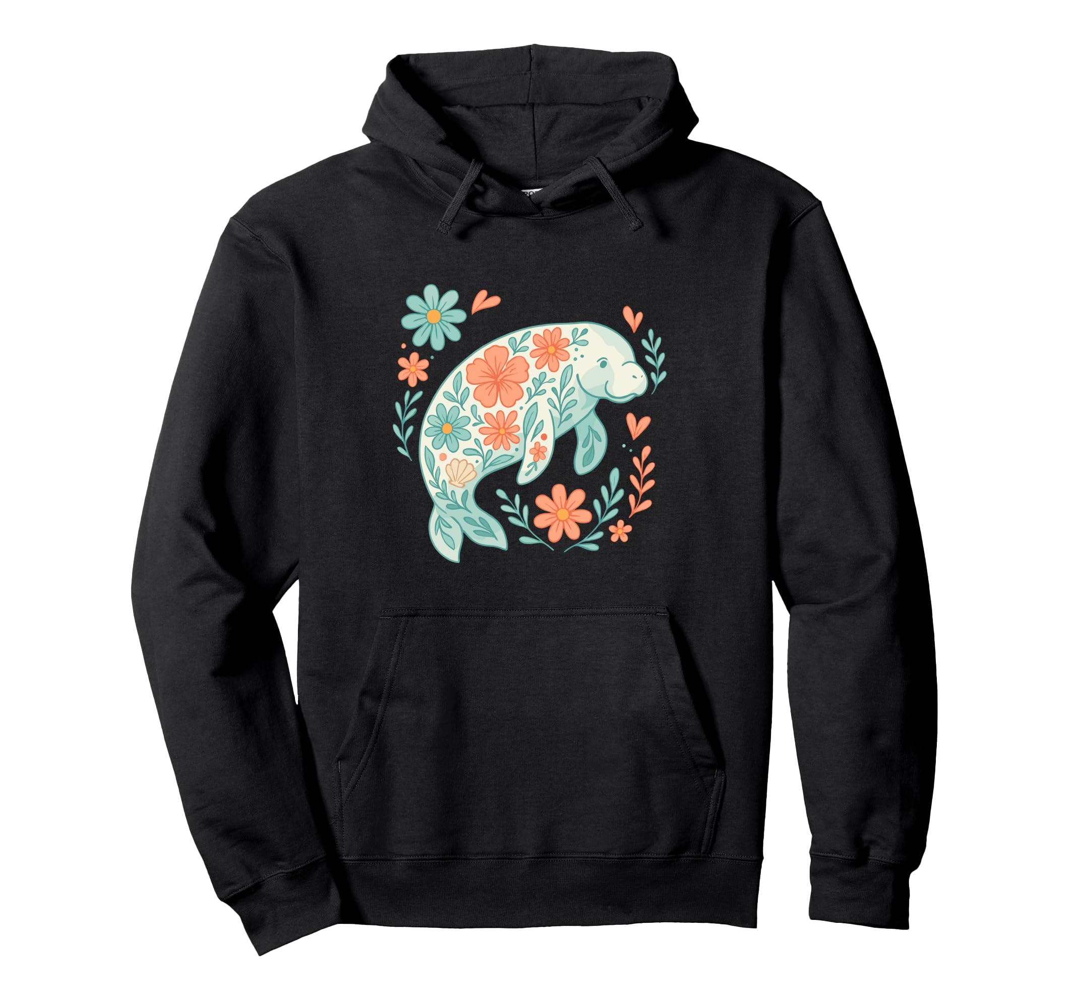 Boho Manatee Hoodie - Streetwear Style for Adults - T-Shirt, Sweatshirt, Hoodie