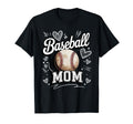 Baseball Mom Heart Game Day Support T-Shirt - Custom Art Print Unisex - T-Shirt, Sweatshirt, Hoodie