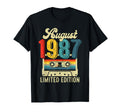 Born August 1987 Birthday Party T-Shirt - Casual Everyday Wear Men Women - T-Shirt, Sweatshirt, Hoodie