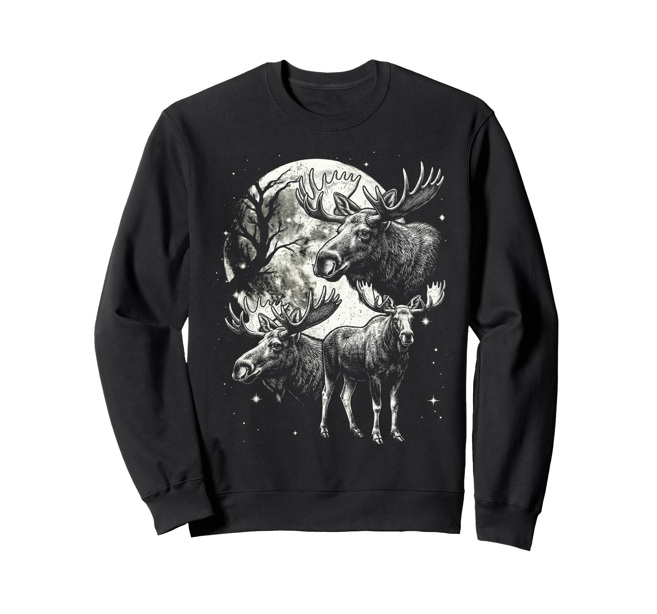 Moose 90S Aesthetic Y2K Moose Sweatshirt - Aesthetic Graphic for Adults - T-Shirt, Sweatshirt, Hoodie