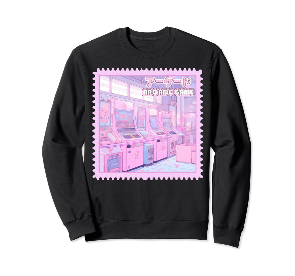 90S Anime Arcade Y2K Kawaii Sweatshirt - Trendy Graphic Men Women - T-Shirt, Sweatshirt, Hoodie