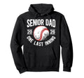 Baseball Senior Dad 2026 Last Inning Hoodie - Graphic Print for Adults - T-Shirt, Sweatshirt, Hoodie