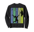 Colorguard Silhouette Distressed Sweatshirt - Graphic Print Men Women - T-Shirt, Sweatshirt, Hoodie