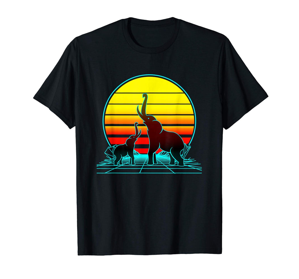 Sunset Elephant T-Shirt - Minimalist Print for Adults - T-Shirt, Sweatshirt, Hoodie