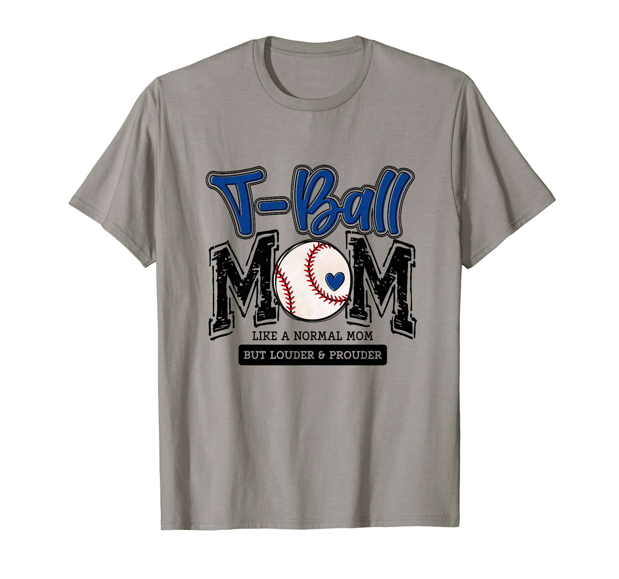 T Ball Mom Blue Varsity Baseball T-Shirt - Casual Everyday Wear for Adults - T-Shirt, Sweatshirt, Hoodie