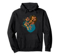 Abstract Botanical Flower Aesthetic Paint Hoodie - Unique Graphic Unisex - T-Shirt, Sweatshirt, Hoodie