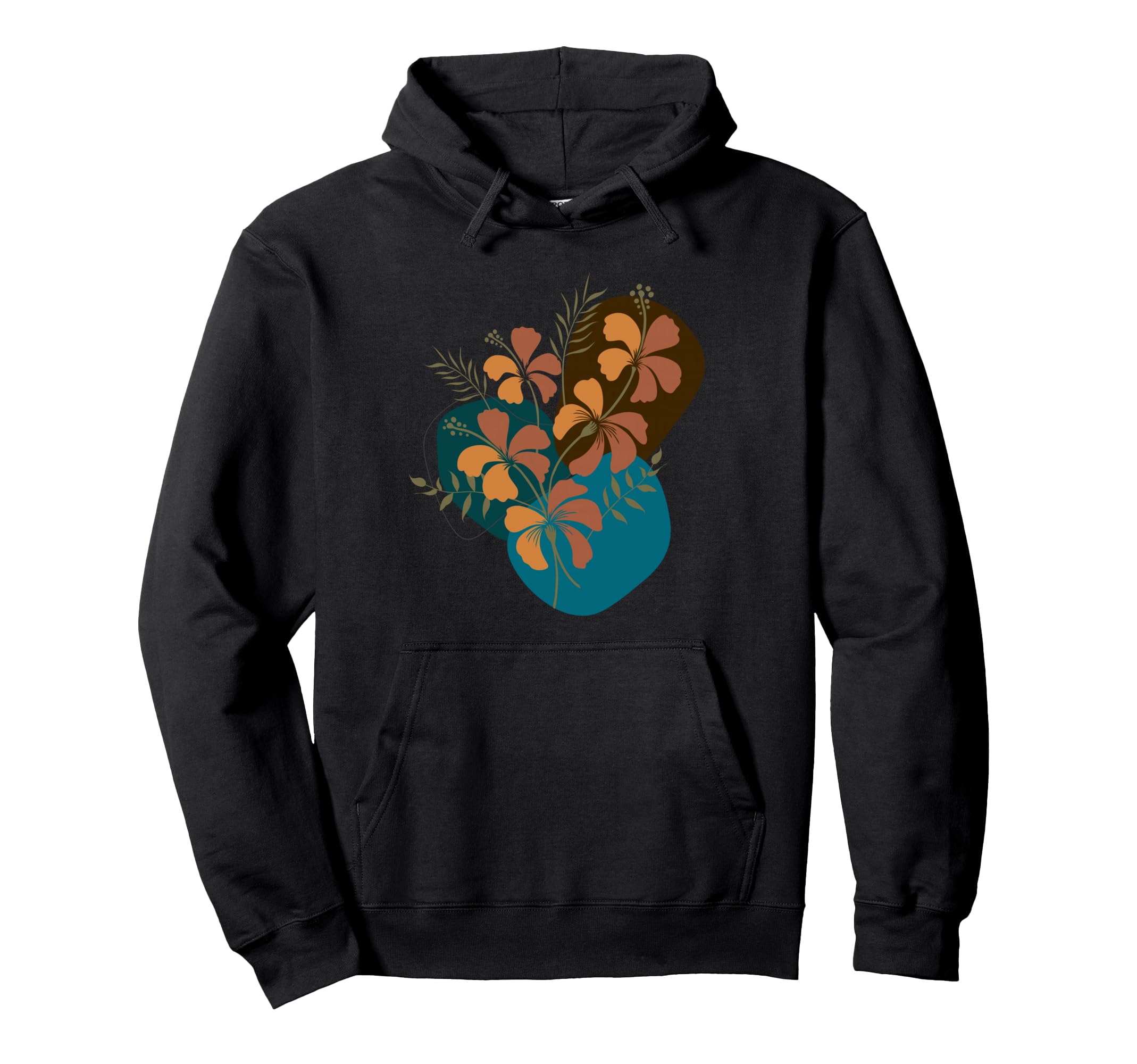 Abstract Botanical Flower Aesthetic Paint Hoodie - Unique Graphic Unisex - T-Shirt, Sweatshirt, Hoodie