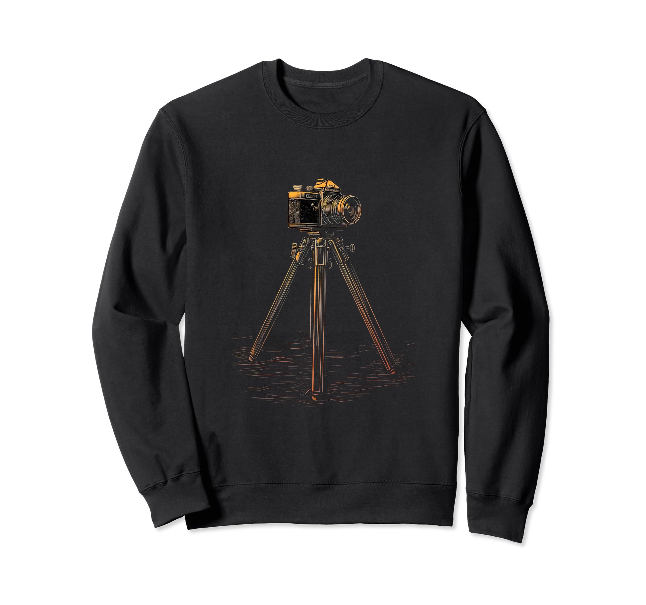 Photography Camera Tripod Sweatshirt - Aesthetic Graphic for Adults - T-Shirt, Sweatshirt, Hoodie