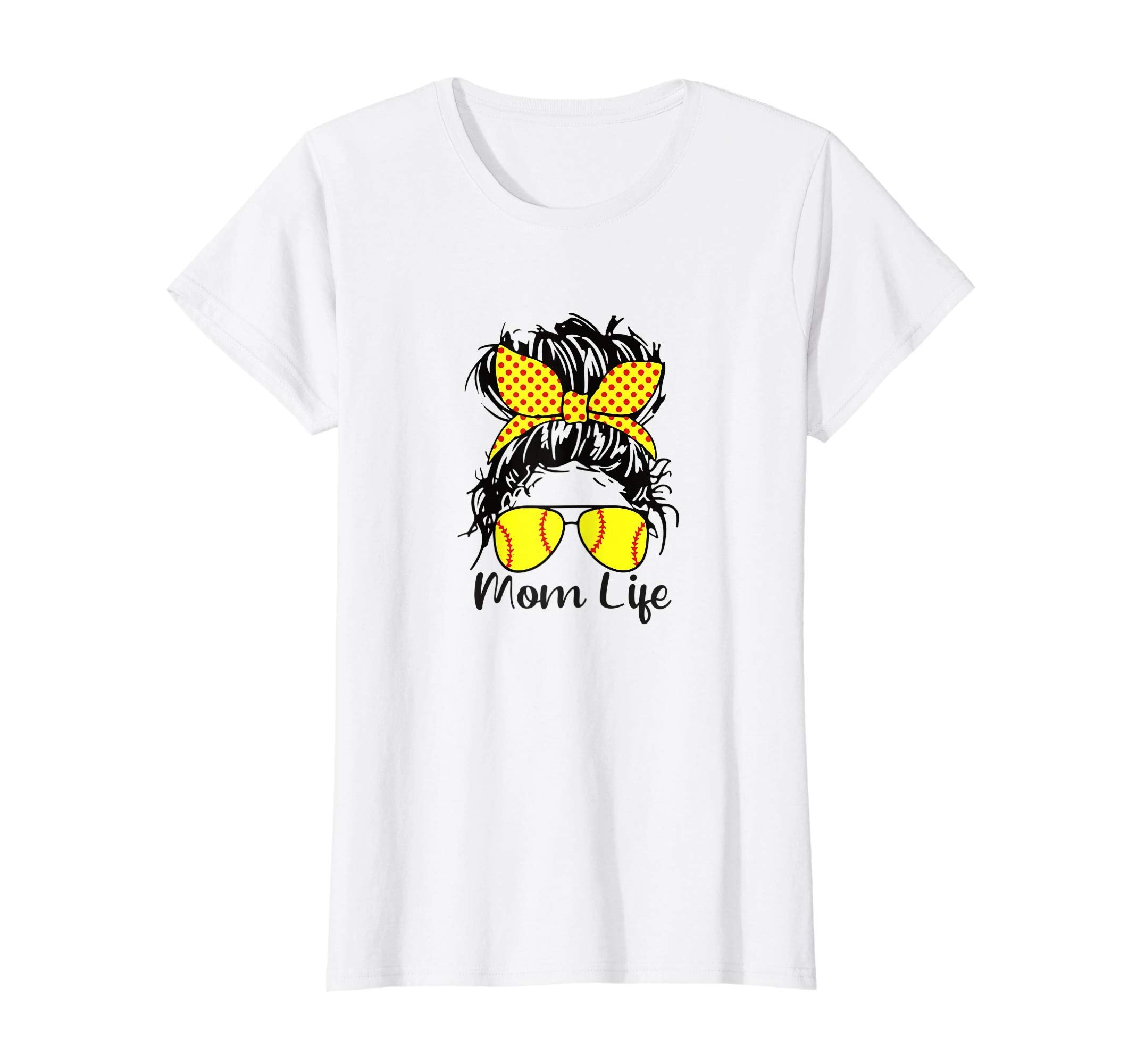 Womens Womens Dy Mom Life Softball T-Shirt - Minimalist Print Unisex - T-Shirt, Sweatshirt, Hoodie