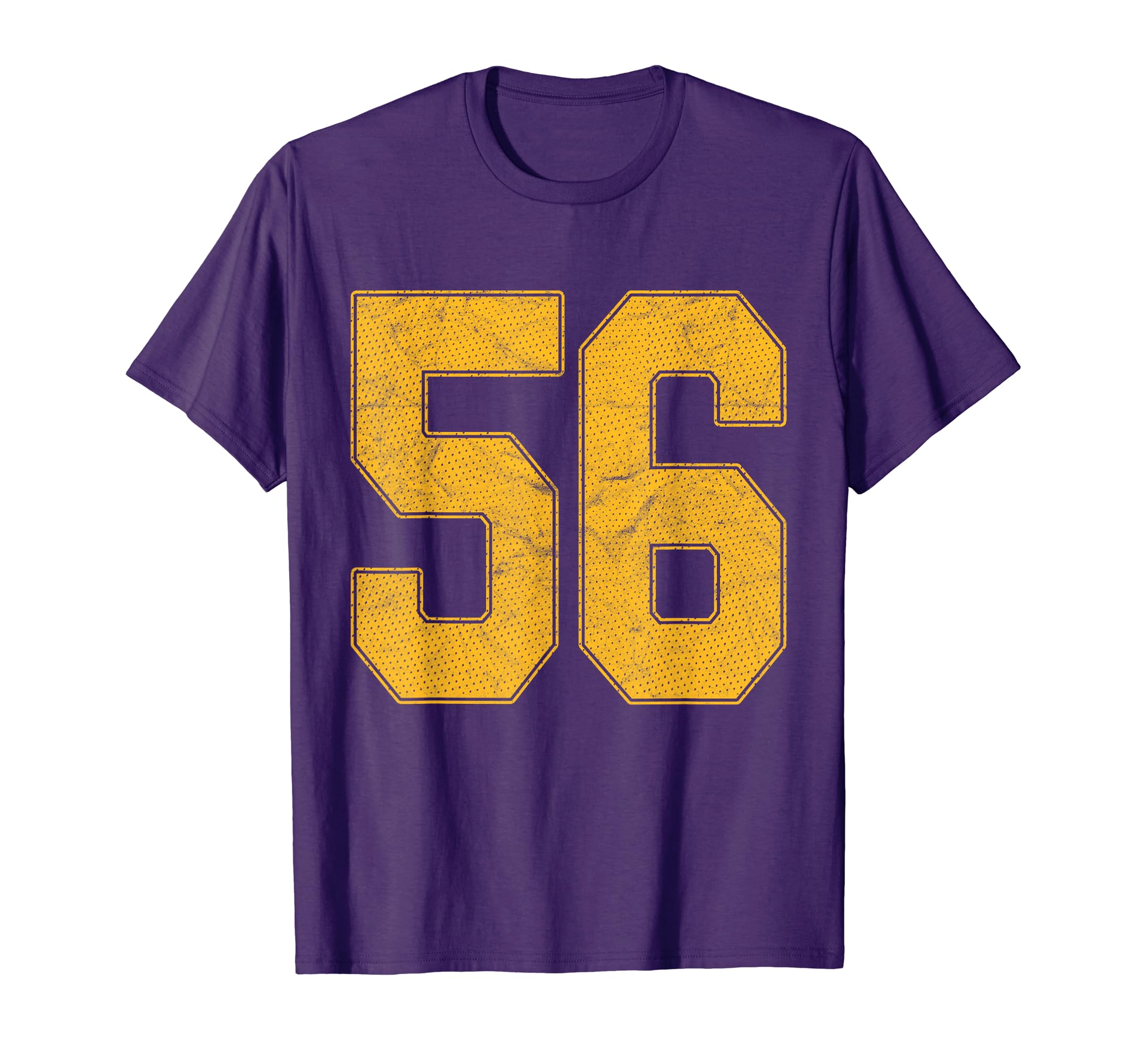Number 56 Numbered Uniform Sports Team T-Shirt - Novelty Apparel Men Women - T-Shirt, Sweatshirt, Hoodie
