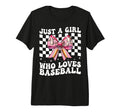 Just Who Loves Baseball Mom Mothers Day T-Shirt - Minimalist Print Unisex - T-Shirt, Sweatshirt, Hoodie