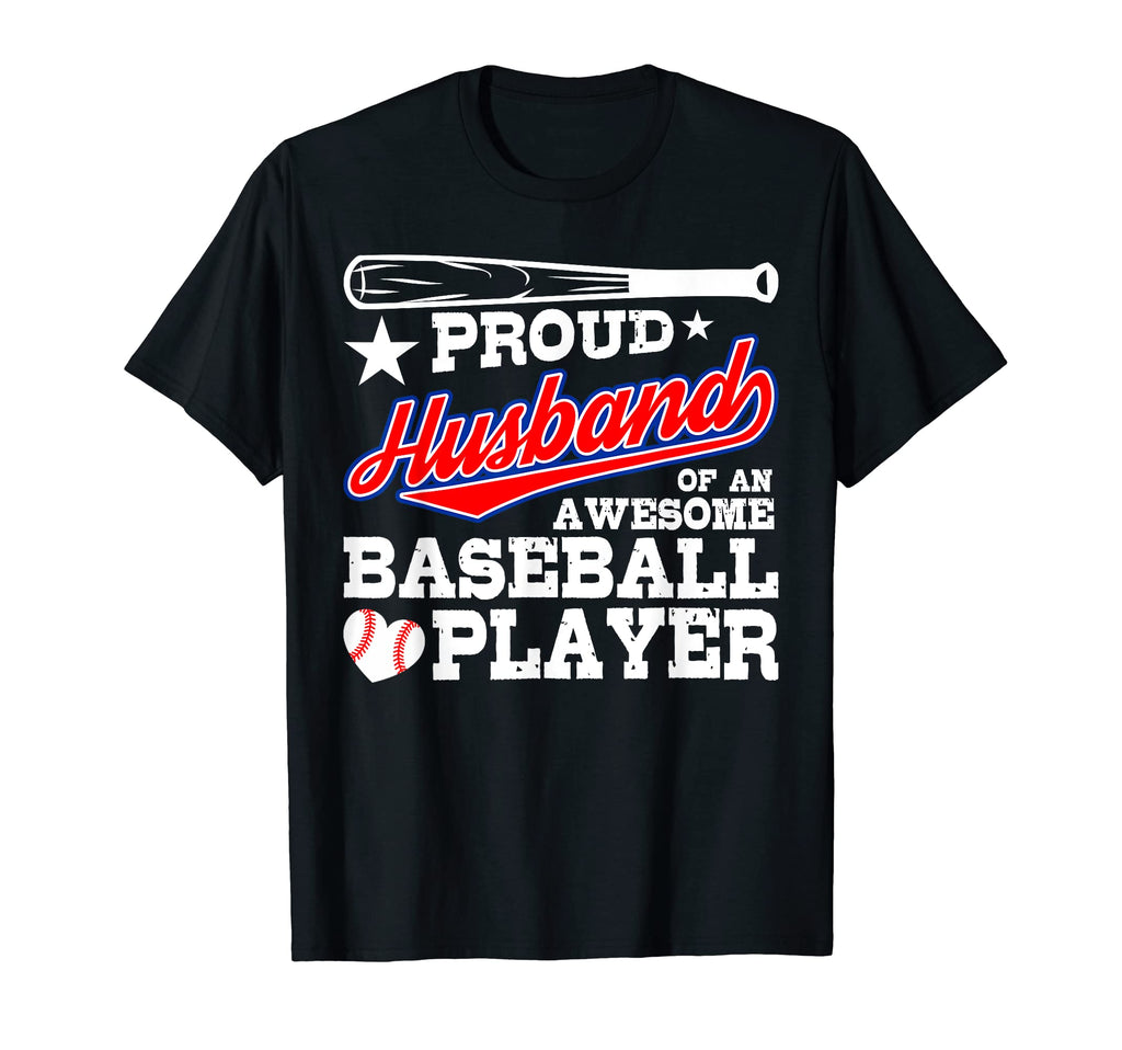 Husband Baseball Player Sports Lover T-Shirt - Custom Art Print Unisex - T-Shirt, Sweatshirt, Hoodie