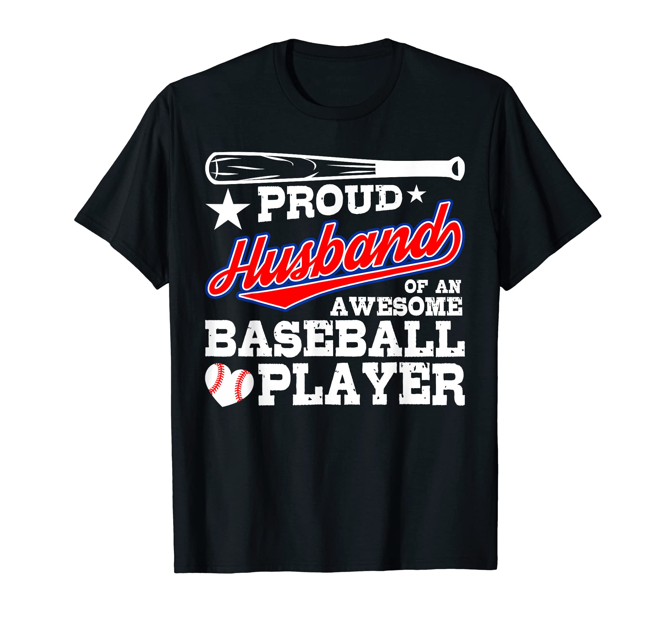 Husband Baseball Player Sports Lover T-Shirt - Custom Art Print Unisex - T-Shirt, Sweatshirt, Hoodie