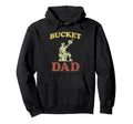 Bucket Dad Softball Dad Baseball Hoodie - Aesthetic Graphic Men Women - T-Shirt, Sweatshirt, Hoodie