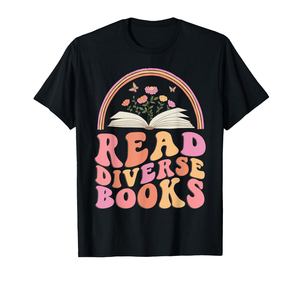 Read Diverse Books Boho Butterfly T-Shirt - Graphic Print for Adults - T-Shirt, Sweatshirt, Hoodie
