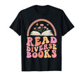 Read Diverse Books Boho Butterfly T-Shirt - Graphic Print for Adults - T-Shirt, Sweatshirt, Hoodie