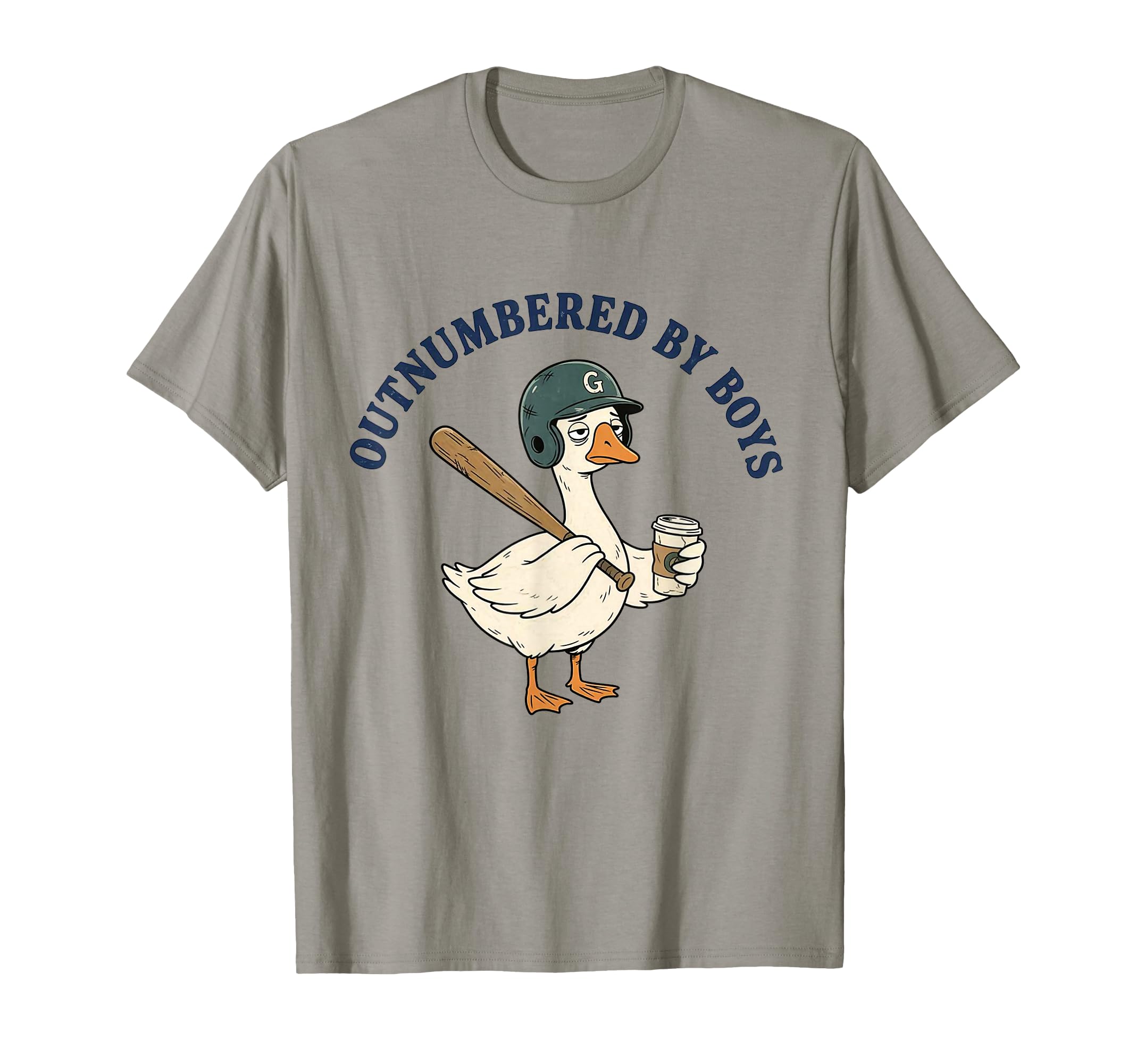 Outnumbered Funny Goose Baseball Mom T-Shirt - Streetwear Style Unisex - T-Shirt, Sweatshirt, Hoodie