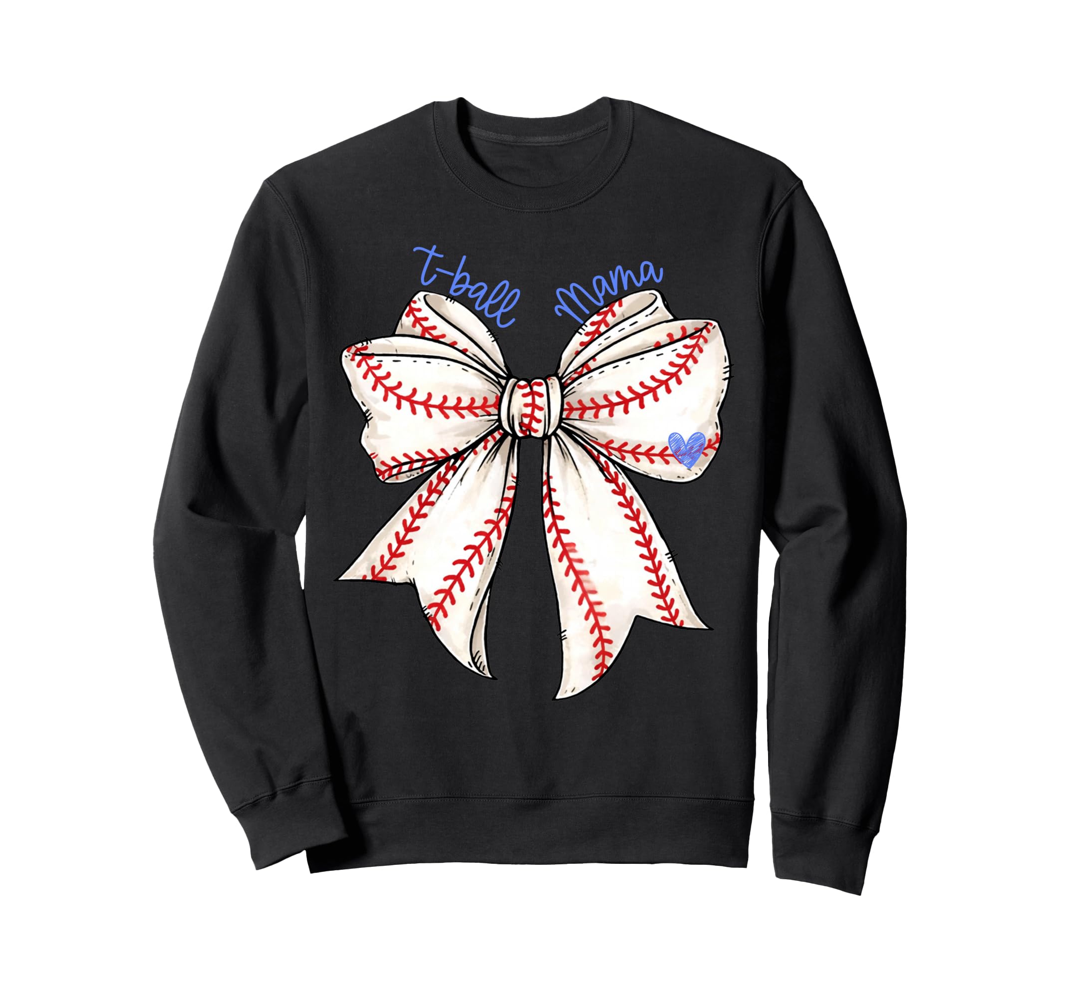 T Ball Baseball Mama Mom Coquette Sweatshirt - Custom Art Print Men Women - T-Shirt, Sweatshirt, Hoodie