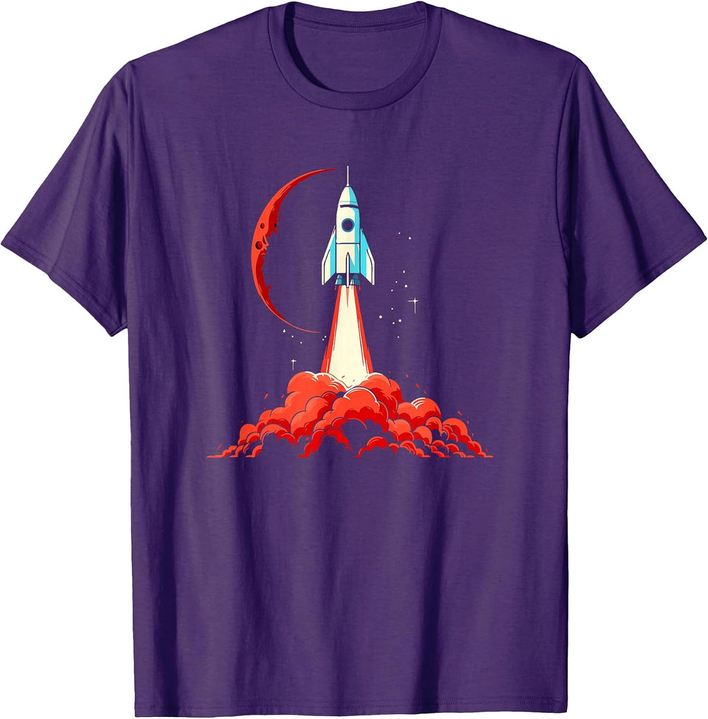 Retro Rocket Space Ship - Adult & Kids T-Shirts, Sweatshirts & Hoodies apparel design preview 1