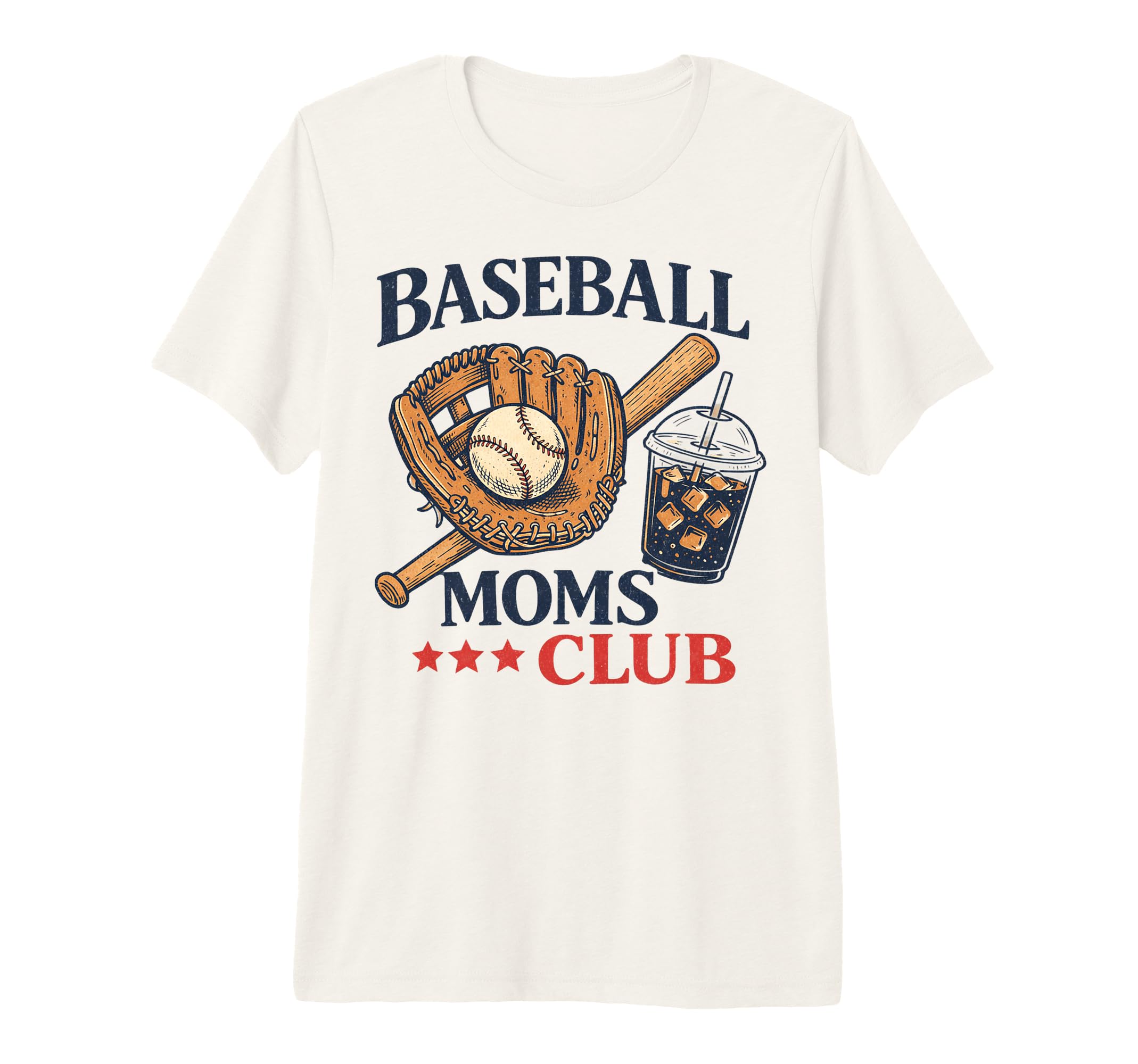 Baseball Moms Club Funny Sports Mom Tri T-Shirt - Novelty Apparel Unisex - T-Shirt, Sweatshirt, Hoodie