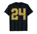 Old Gold Black White Sports Number T-Shirt - Casual Everyday Wear Unisex - T-Shirt, Sweatshirt, Hoodie
