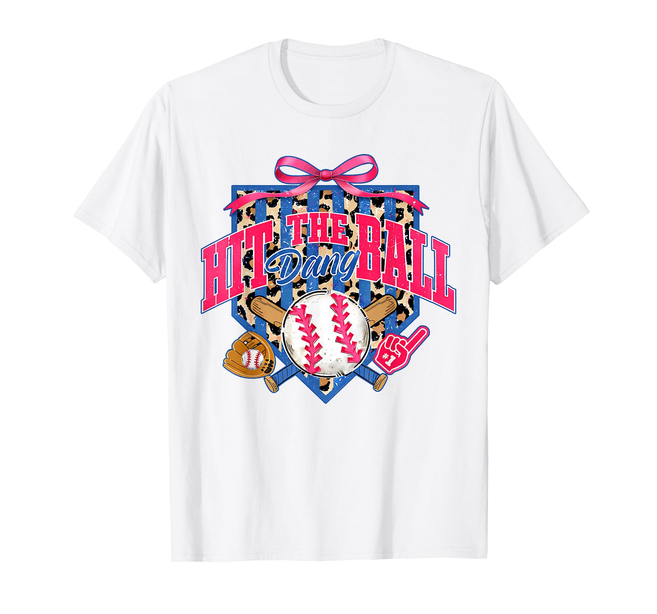 Funny Hit Dang Ball Baseball Coquette T-Shirt - Novelty Apparel for Adults - T-Shirt, Sweatshirt, Hoodie