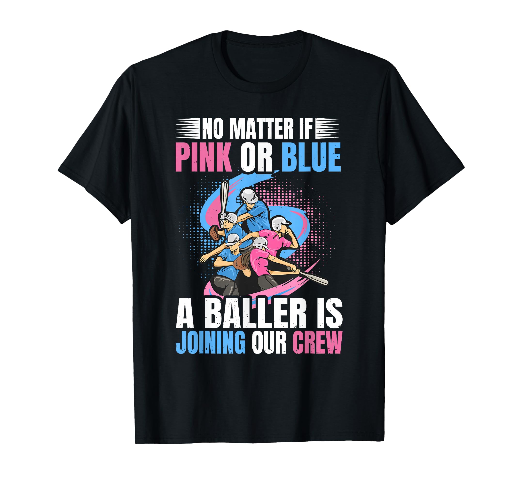 Gender Reveal Party Baseball Softball T-Shirt - Trendy Graphic for Adults - T-Shirt, Sweatshirt, Hoodie