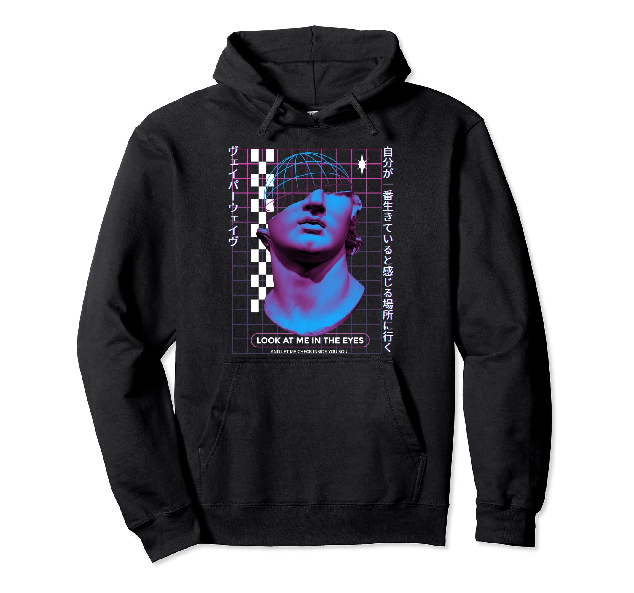 Vaporwave Statue Aesthetic Art Glitch Hoodie - Casual Everyday Wear Unisex - T-Shirt, Sweatshirt, Hoodie