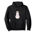 Baseball Snowman Baseball Hoodie - Casual Everyday Wear Unisex - T-Shirt, Sweatshirt, Hoodie