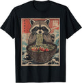 Anime Gifts For Men Japanese Raccoon Ramen Noodles - Adult & Kids T-Shirts, Sweatshirts & Hoodies apparel design preview 1
