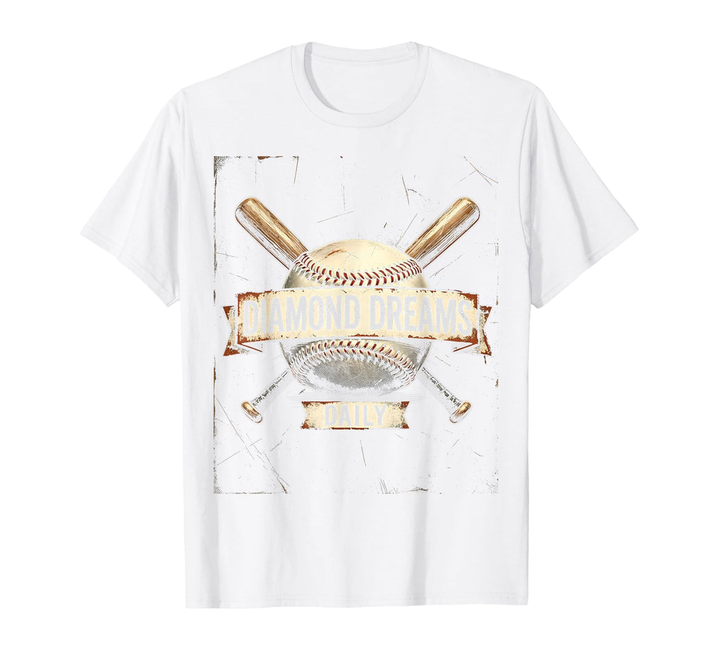 Diamond Dreams Daily Baseball Mom T-Shirt - Unique Graphic Unisex - T-Shirt, Sweatshirt, Hoodie