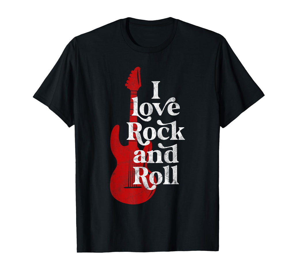 I Love Rock And Roll T-Shirt - Custom Art Print Men Women - T-Shirt, Sweatshirt, Hoodie
