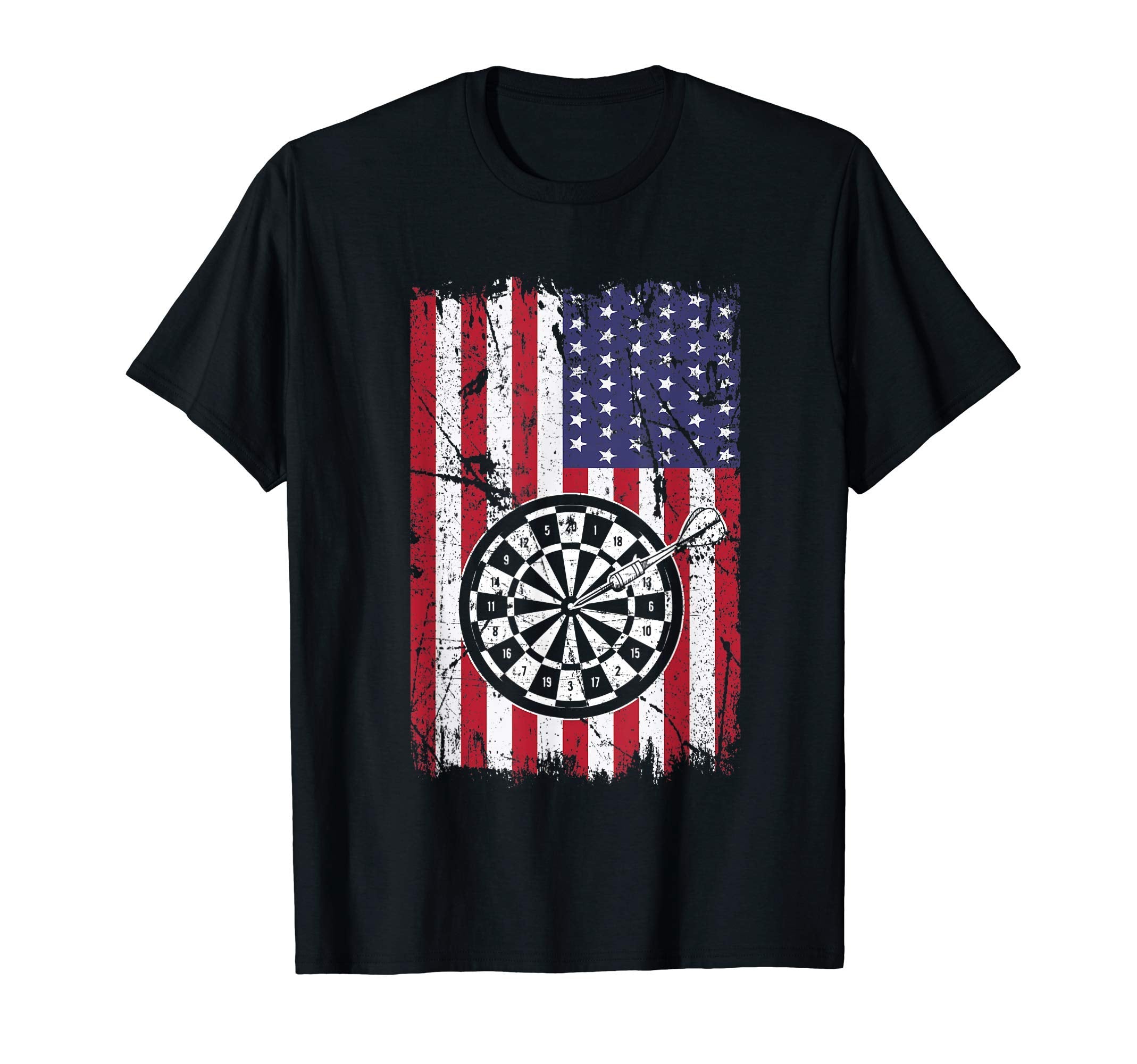 American Flag Dart Board Usa Darts T-Shirt - Minimalist Print for Adults - T-Shirt, Sweatshirt, Hoodie