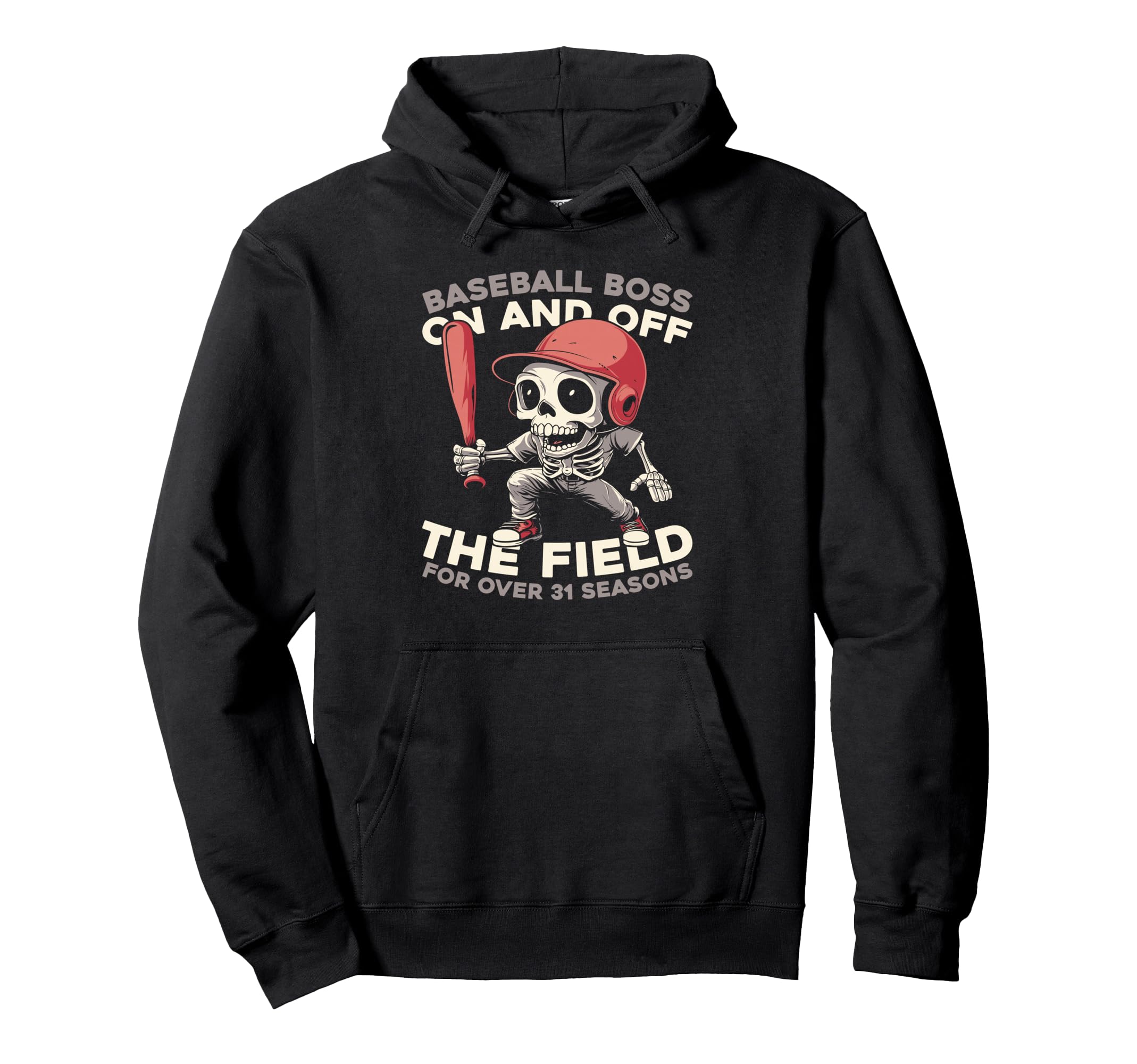 31 Years Old Baseballer Baseball Hoodie - Novelty Apparel for Adults - T-Shirt, Sweatshirt, Hoodie