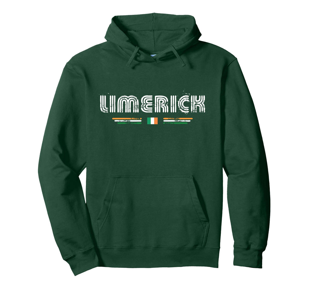 Limerick Ireland 70S 80S Type Hoodie - Graphic Print Men Women - T-Shirt, Sweatshirt, Hoodie