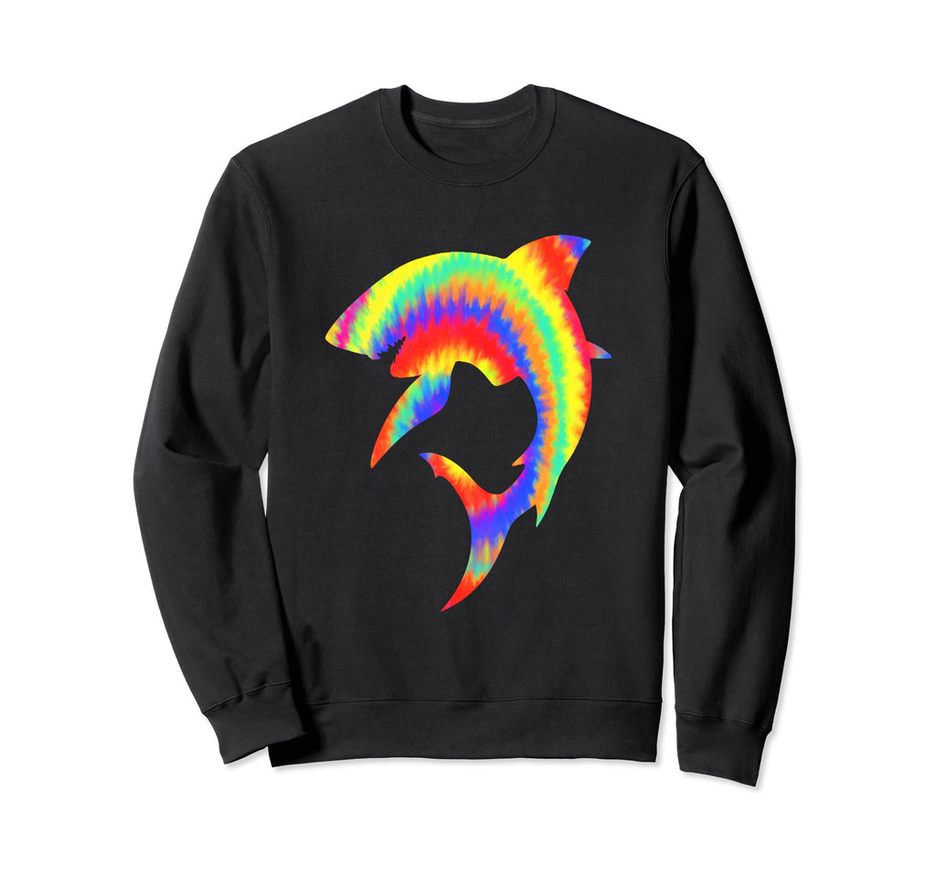 Shark Lover Shark Tie Dye Y2K Sweatshirt - Novelty Apparel Unisex - T-Shirt, Sweatshirt, Hoodie