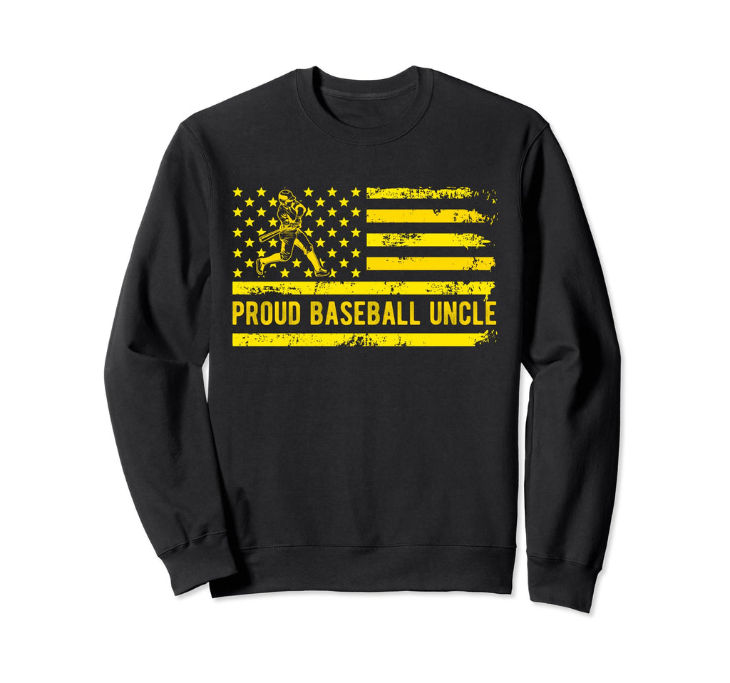 Proud Baseball Uncle Usa Team Sweatshirt - Custom Art Print Men Women - T-Shirt, Sweatshirt, Hoodie