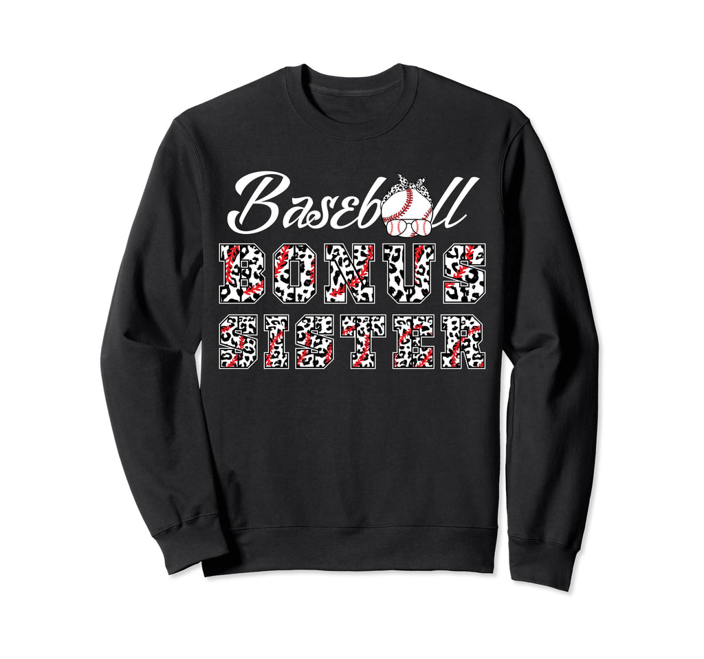 Baseball Bonus Sister Leopard Sweatshirt - Streetwear Style for Adults - T-Shirt, Sweatshirt, Hoodie