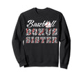 Baseball Bonus Sister Leopard Sweatshirt - Streetwear Style for Adults - T-Shirt, Sweatshirt, Hoodie